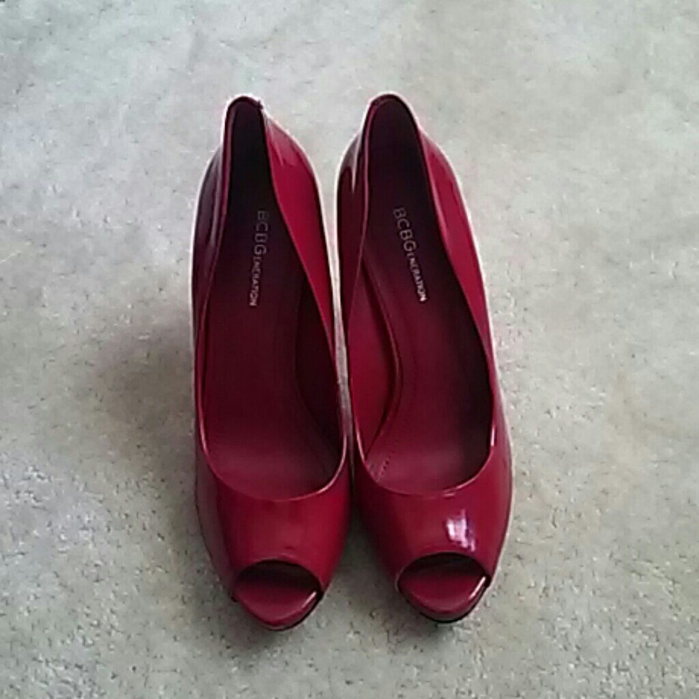 Bcbgeneration Red Patent Leather Pumps
